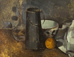 デカンタのある静物 作： Paul Cézanne